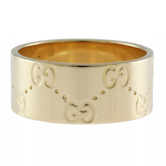 Gucci Icon Wide Ring No. 19 18k Unisex Gold - Picture 6 of 7